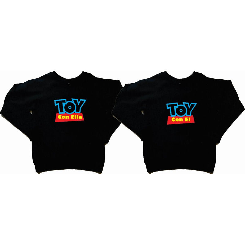 Pkt 2 Sudaderas Toy Story Toy Con El / Ella Novios Pareja Bc