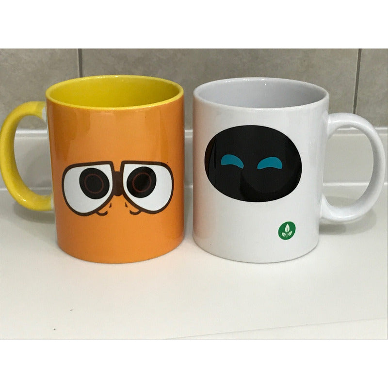 Pkt Tazas Wall E Y Eva Wall-e Básica Novios Pareja