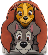 Cargar imagen en el visor de la galería, Loungefly La Dama & El Vagabundo Bolso Mini Back Pack Bolsa Lady & The Tramp