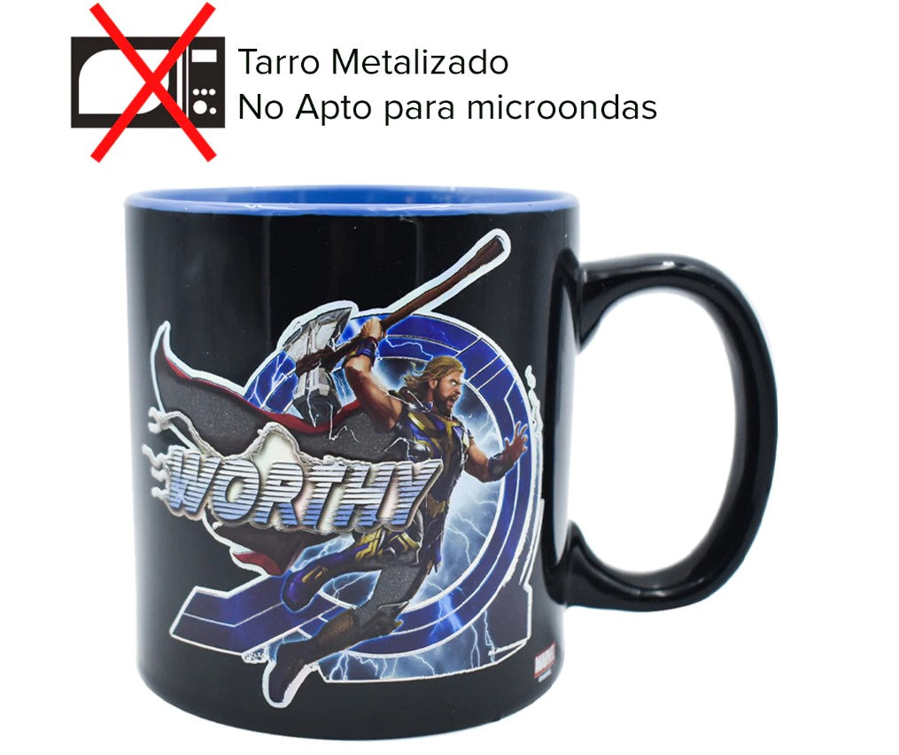 Thor Love and Thunder Tarro de Ceramica Metalizada 591 ml Marvel