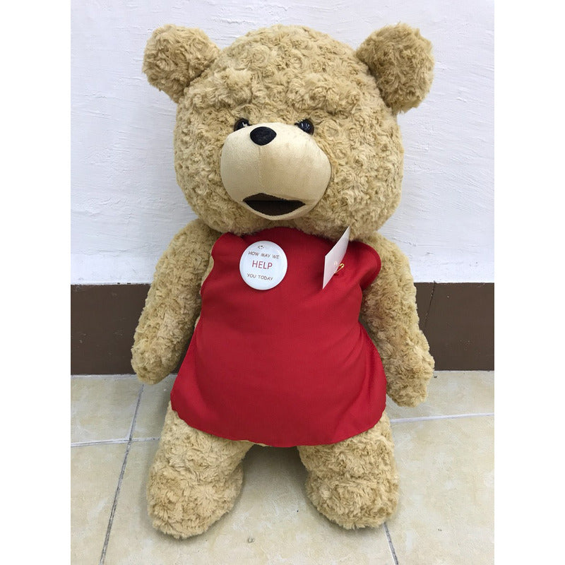Oso Ted Peluche Película 65 Cms Mandil Súper Regaló Novios