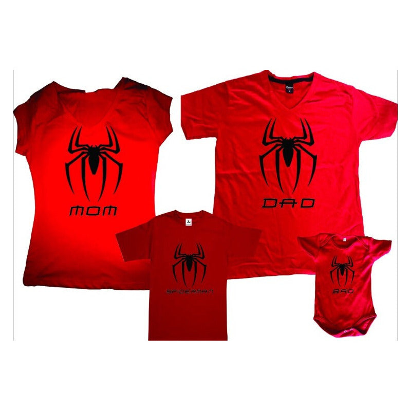 Pkt 2 Playeras Spiderman Familia