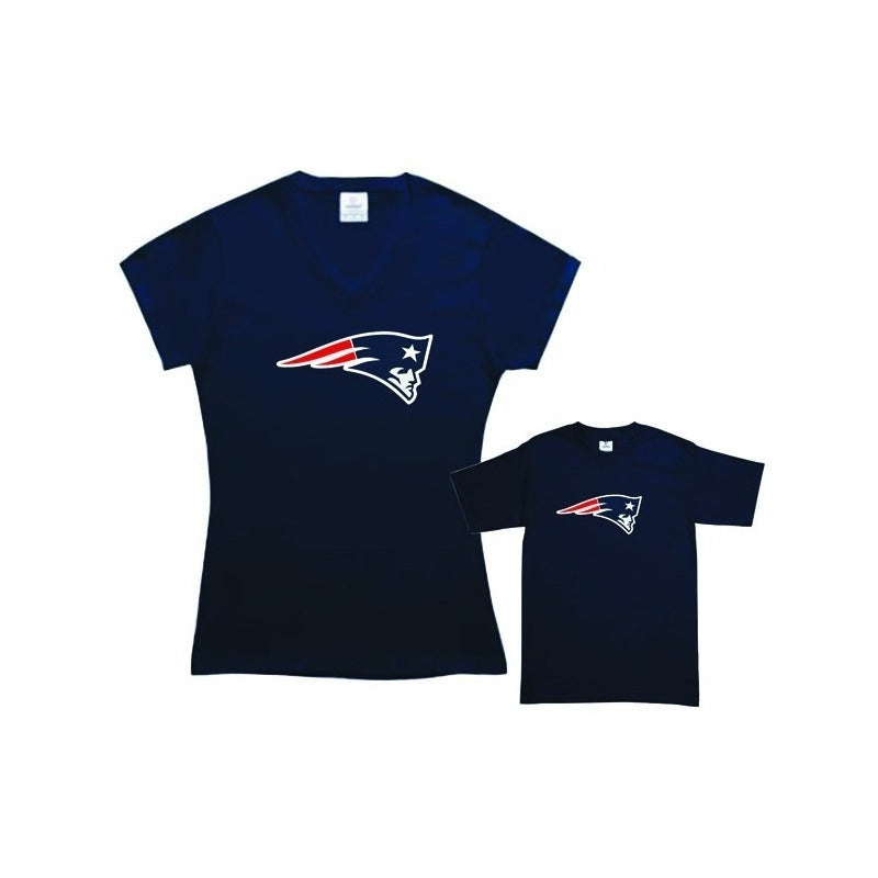 Pkt Playeras Patriotas New England Tipo Nfl Mama Hijo Pats