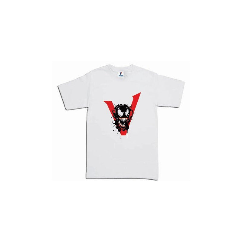 Playera Venom 1 Blanco Marvel Unisex / Infantil