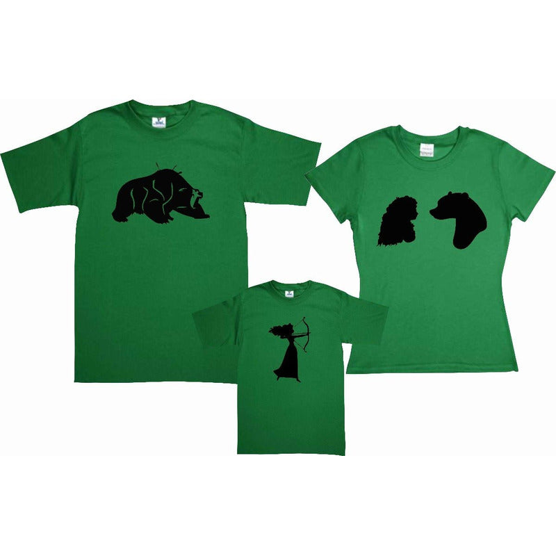 Pkt 3 Playeras Familia Brave Valiente Evento Merida