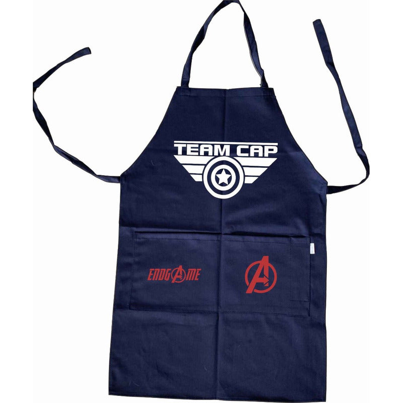 Capitan America Delantal Mandil Team Cap Avengers Endgame