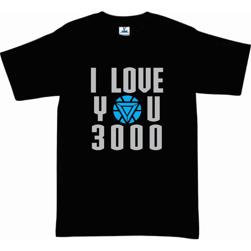 Playera Avengers Ironman I Love 3000 Endgame Tony Stark