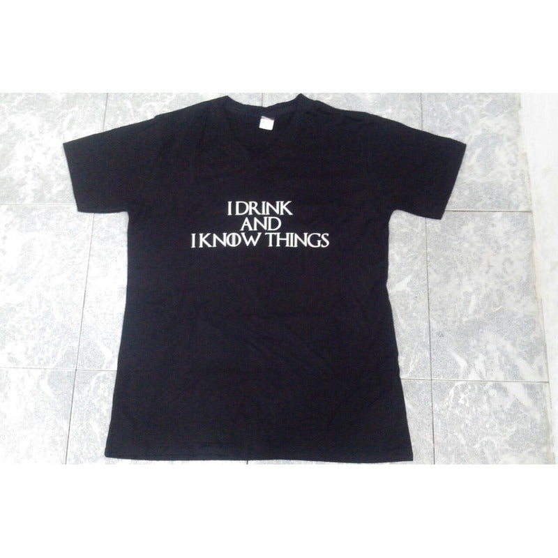 Game Of Thrones Playera I Drink And I Know Things Tyron