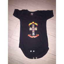 Cargar imagen en el visor de la galería, Pañalero Guns N Roses Rock Negro Y Gris