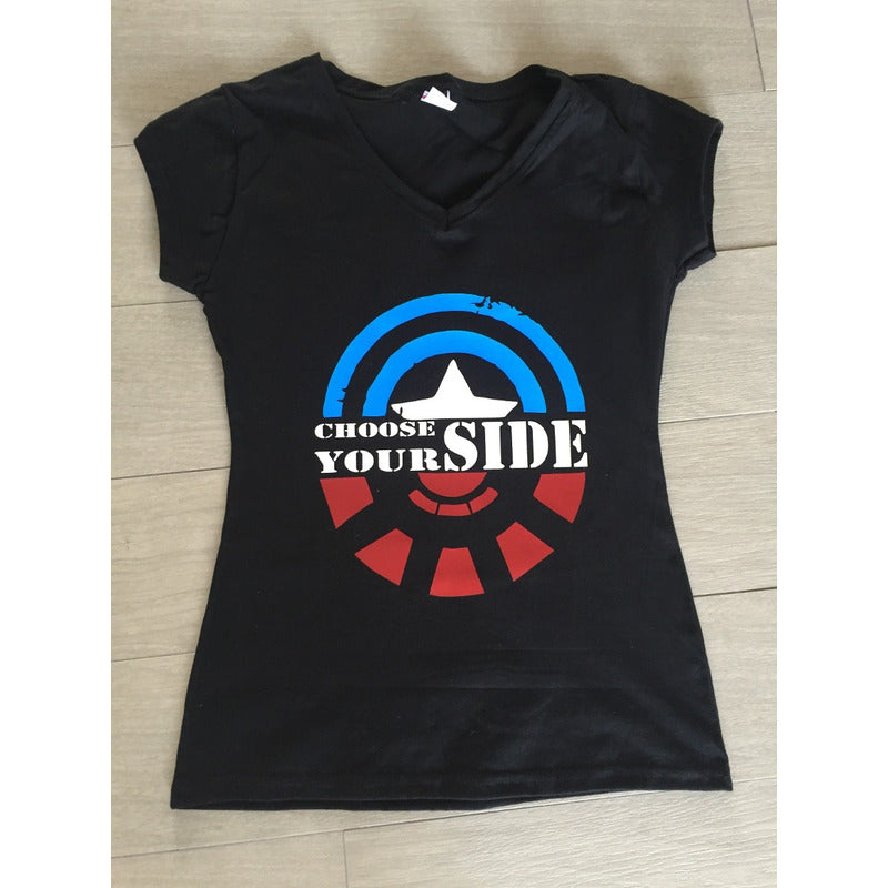 Pkt 4 Playeras Civil War Capitan America Ironman