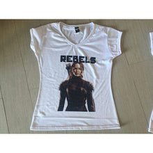Cargar imagen en el visor de la galería, Playera Hunger Games Sinsajo Juegos Del Hambre