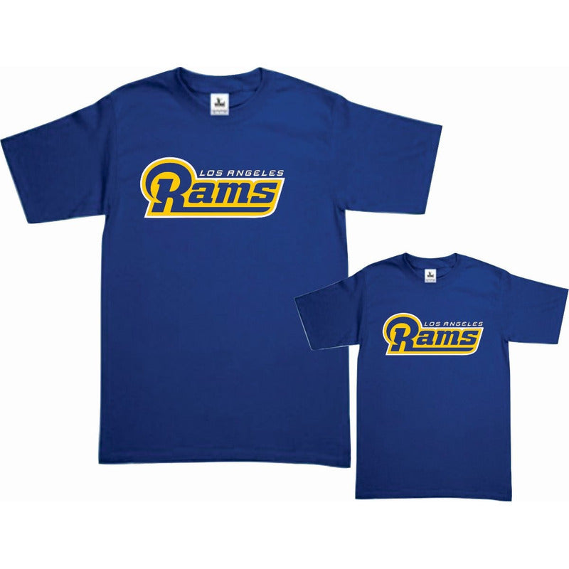 Pkt 2 Playeras Rams Tipo Nfl Papa E Hijo Los Angeles Rey 2