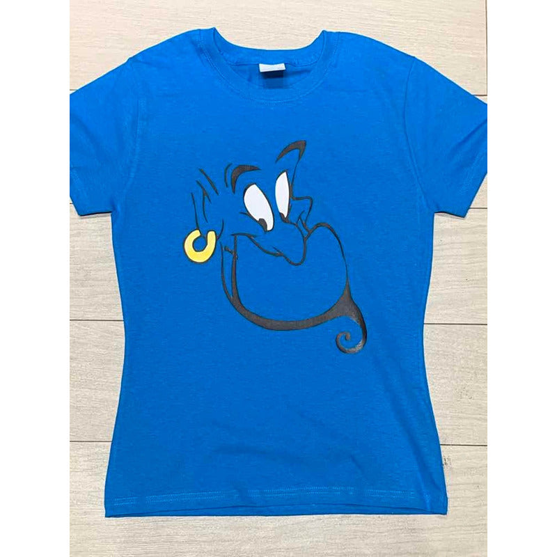 Pkt 10 Playeras Genio Aladdin Genie Disney Dama