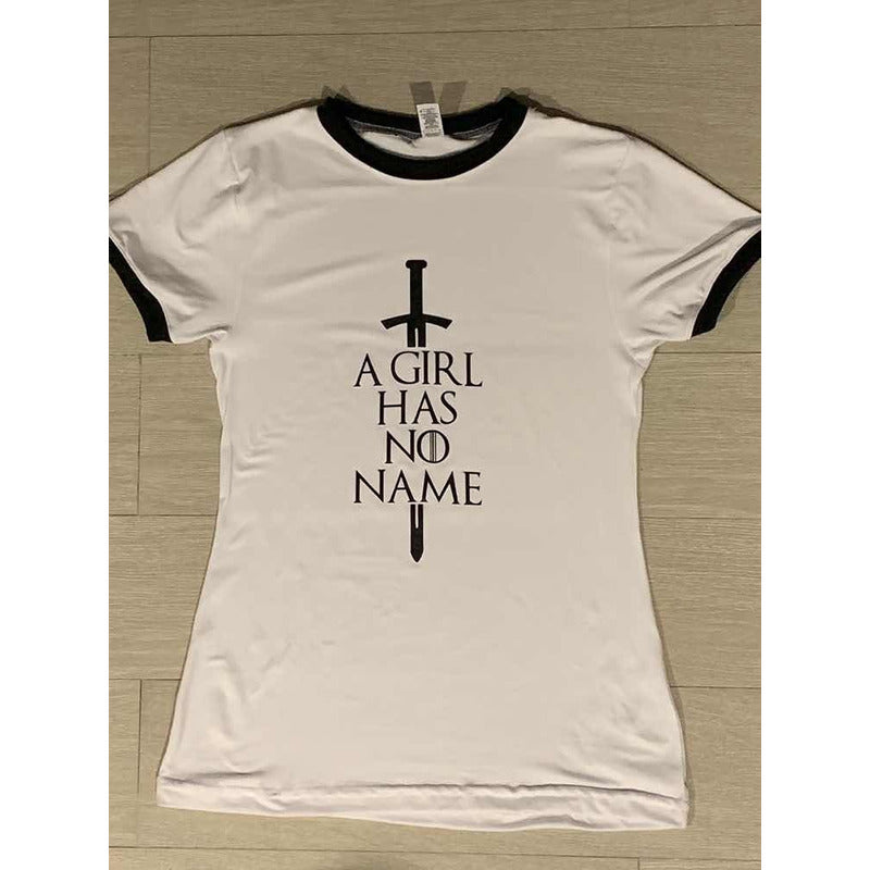 Playera Game Of Thrones Arya A Girl Has No Name Stark Bco