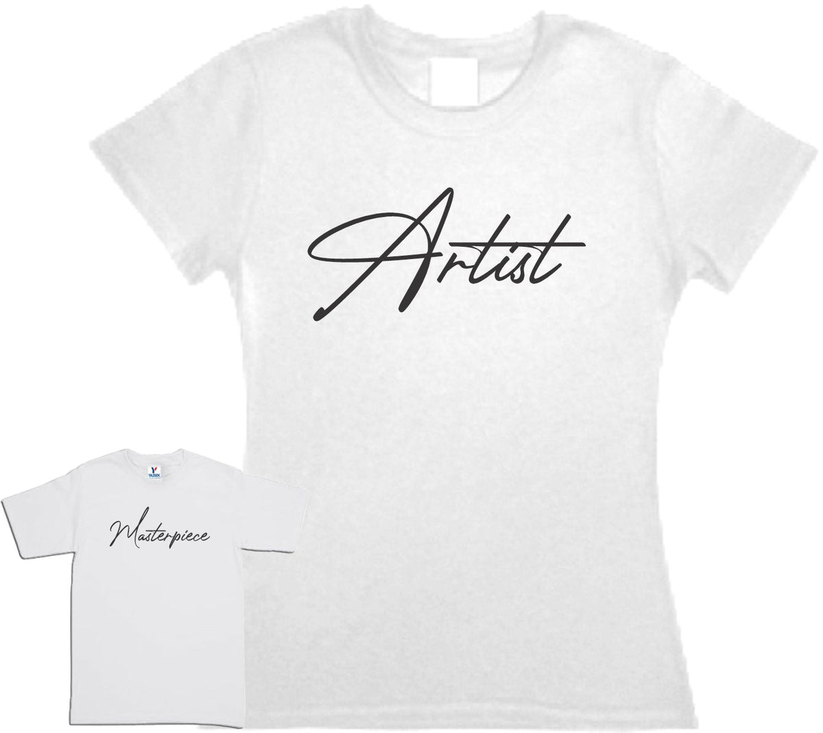 Set 2 Playeras Artist Masterpiece Dia de las Madres Mamá e hijo Familia Evento Duo Mamá e Hija / hijo