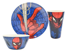 Cargar imagen en el visor de la galería, Vajilla Disney Marvel Spiderman Hombre Araña Bambú Colección