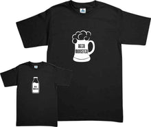 Cargar imagen en el visor de la galería, Set Beer & Milk Monster Cerveza 2 Playeras papa e hijo Dia del Padre Familia Evento Duo Papá e Hijo