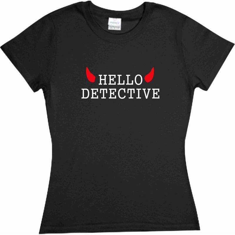 Playera Lucifer Serie Comic Hello Detective Dama