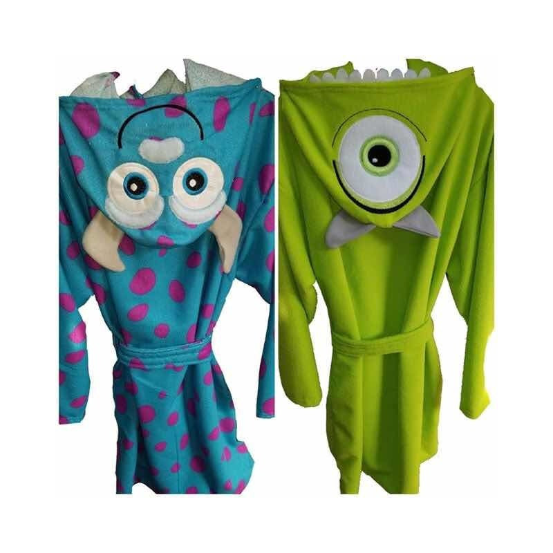 Mike Wazowski Bata Monster Inc Adulto Bata De Baño