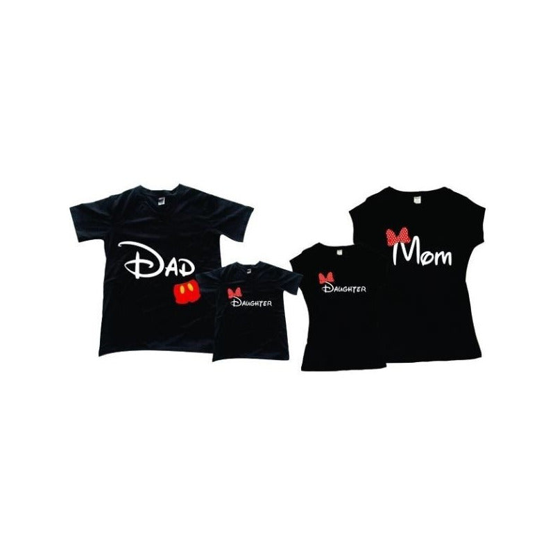 Pkt 7 Playeras Mickey & Minnie Mouse Familia