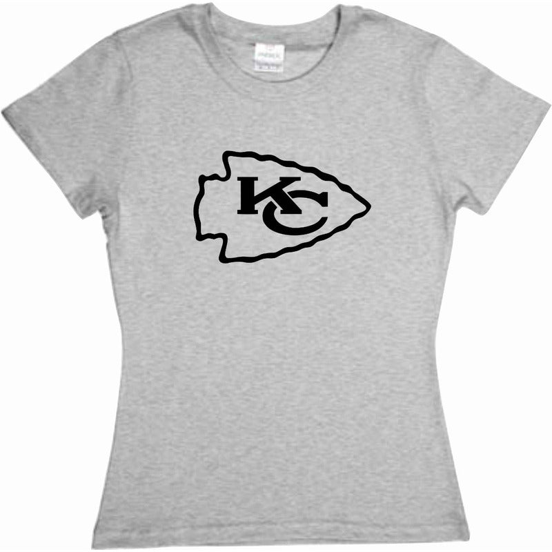 Kansas City Chiefs Playera Dama Gris Nfl