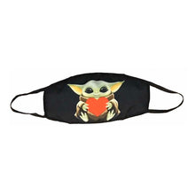 Cargar imagen en el visor de la galería, Cubrebocas Star Wars Baby Yoda The Child Tapabocas Tela 1pz