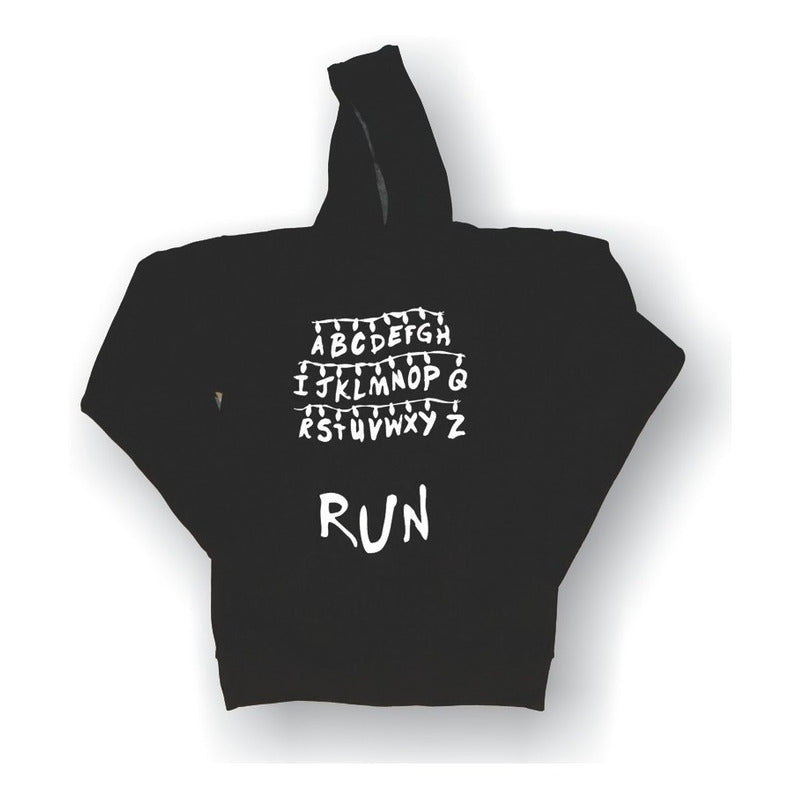 Sudadera Stranger Things Abecedario Negra