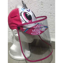 Cargar imagen en el visor de la galería, Gorra Unicornio Cubrebocas Protector Facial Ajustable