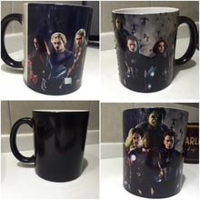 Cargar imagen en el visor de la galería, Avengers Taza Mágica Los Vengadores Capitan América Ironman