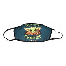 Cargar imagen en el visor de la galería, Cubrebocas Star Wars Baby Yoda The Child Tapabocas Tela 1pz