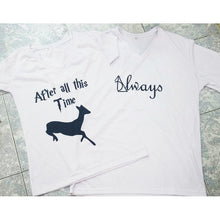 Cargar imagen en el visor de la galería, Harry Potter Pkt 2 Playeras Pareja Novios Always Enamorados