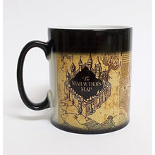 Cargar imagen en el visor de la galería, Mapa Del Merodeador Taza Magica Harry Potter Negra