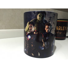 Cargar imagen en el visor de la galería, Avengers Taza Mágica Los Vengadores Capitan América Ironman