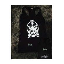 Cargar imagen en el visor de la galería, Blusa / Playera Twilight Escudo Cullen Reflejante