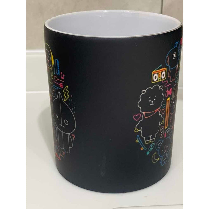 Taza Bt21 Mágica Térmica Bts Kpop Kawaii Md Blk