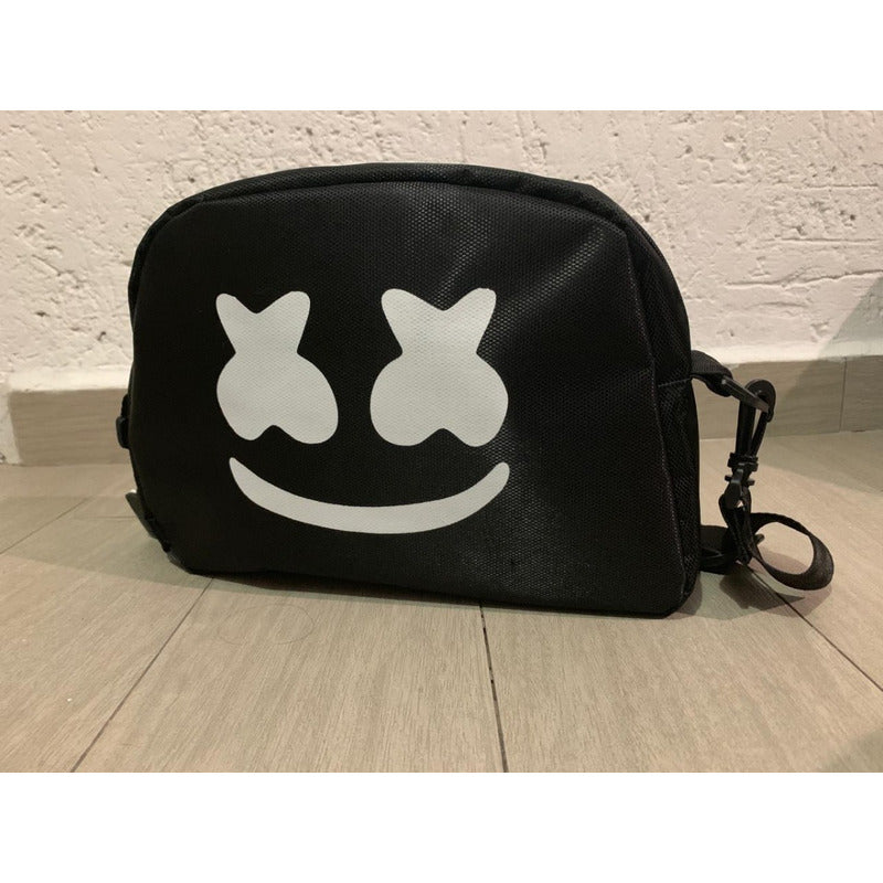 Lonchera Marshmello Dj Negra Escolar Fortnite Con Llavero