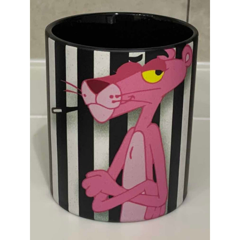 Taza Pantera Rosa Mágica Térmica Md Bck