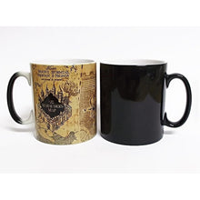 Cargar imagen en el visor de la galería, Mapa Del Merodeador Taza Magica Harry Potter Negra