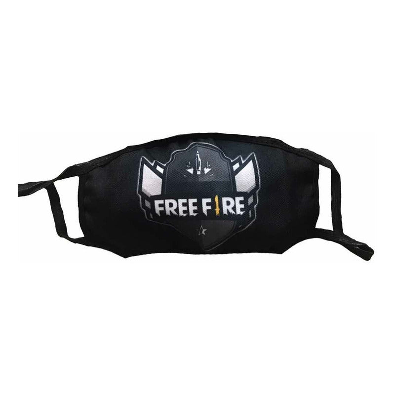 Cubrebocas Free Fire Tapa Bocas Tela Lavable Reutilizable