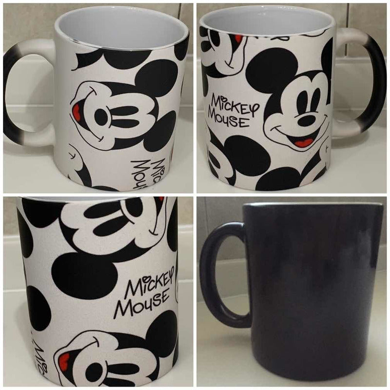 Taza Mickey Mouse Magica Térmica B&w