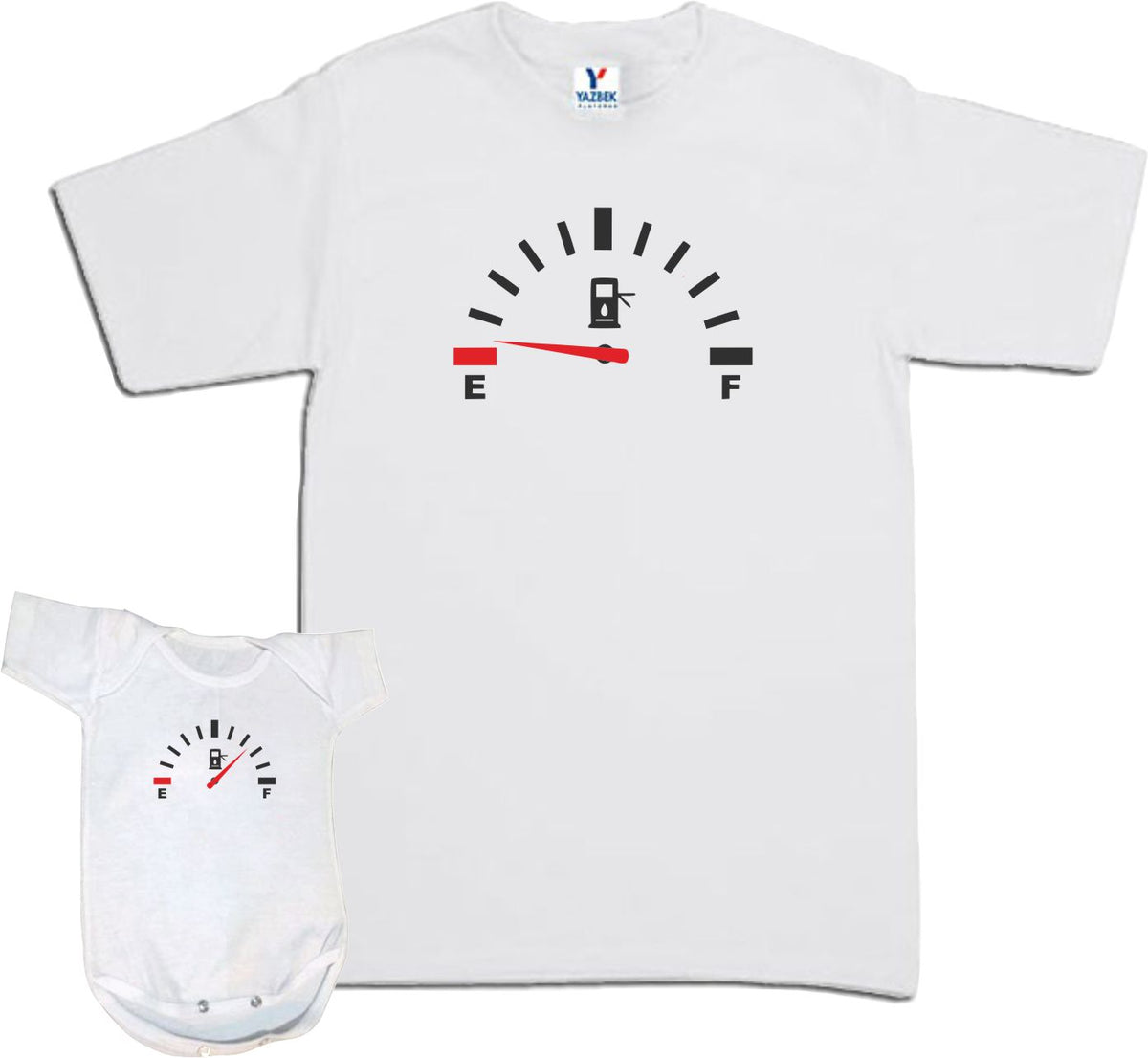 Set 2 Playeras Gasolina Sin Energia Dia del Padre papa e hijo Dia del Padre Familia Evento Duo Papá e Hijo