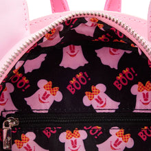 Cargar imagen en el visor de la galería, Minnie Mouse Loungefly ghost brilla en la obscuridad Bolso Mini Back Pack Luminiscente