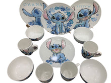 Cargar imagen en el visor de la galería, Vajilla Stitch12 Piezas Porcelana Lilo & Stitch Disney