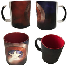 Cargar imagen en el visor de la galería, Capitan America Taza Mágica Fondo Rojo