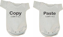 Cargar imagen en el visor de la galería, Set Copy Paste para Gemelos 2 Pañaleros o Playeras Duo Hermanos Hermanas Bebes Infantil Juvenil
