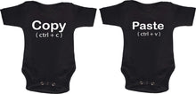 Cargar imagen en el visor de la galería, Set Copy Paste para Gemelos 2 Pañaleros o Playeras Duo Hermanos Hermanas Bebes Infantil Juvenil
