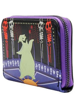 Cargar imagen en el visor de la galería, Loungefly El Extraño Mundo de Jack Cartera Monedero Tarjetero Brilla en la obscuridad The Nightmare Before Christmas Disney Oogie Boogie