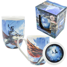 Cargar imagen en el visor de la galería, Avatar way of Waterpolista taza con tapa tarro 384 ml porcelana
