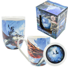 Cargar imagen en el visor de la galería, Avatar way of Waterpolista taza con tapa tarro 384 ml porcelana