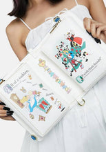 Cargar imagen en el visor de la galería, Loungefly Alicia en el País de las maravillas Crossbody / Mini Back Pack Libro convertible reversible
